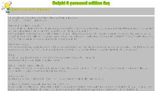 How to  Delphi 6 personal edition faq [upl. by Gromme]