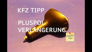 Pluspol Verlängerung 12V KFZ Adapter für Zigarettenanzünder  Steckdose ohne Strom [upl. by Ty]