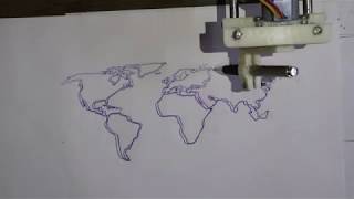 World Map drawn by a Robot  NIT Rourkela [upl. by Jeconiah]