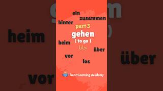 German Vocabulary B1B2gehen mit Präfixe youtubeshorts shorts [upl. by Sseb]