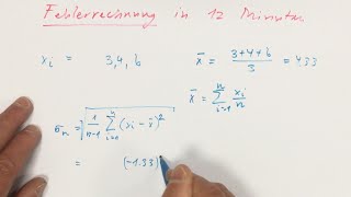 Fehlerrechnung in 12 Minuten [upl. by Pelagias]