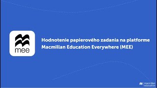 Hodnotenie písomného zadania na platforme MEE [upl. by Annaid97]