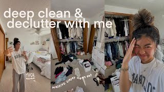 deep cleaning and organizing my entire room 🧼✨🌸 closet cleanout decluttering  summer reset [upl. by Patrick]