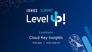 IONOS SUMMIT LIVESTREAM  Cloud Key Insights [upl. by Steiner]