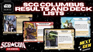 New Meta SCG CON Columbus Results  All Top 8 Deck Lists  Star Wars Unlimited [upl. by Aires]