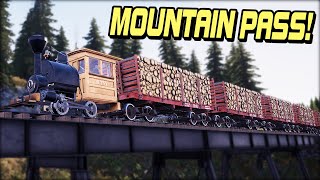 Running a Fully Loaded Train Down the Mountain Pass in Railroads Online [upl. by Marigolde662]