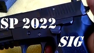 Sig Sauer SP2022 9mm gun review safety features [upl. by Atteyram]