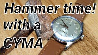 Hammer time with an elegant Cyma Triplex Cymaflex watch [upl. by Loris]