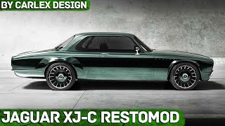 RETRO FUTURISTIC Jaguar XJC Restomod By Carlex Design [upl. by Fritz]