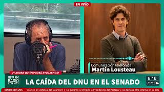 Martín Lousteau quotMilei amedrenta amenaza infunde temor pero no le tengo miedoquot [upl. by Bahner601]