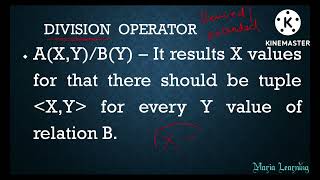 Lecture 141  Division Operator in Relational Algebra in Tamil [upl. by Cissej765]