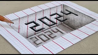 3d 2024 drawing on paper for beginners [upl. by Ehsom]