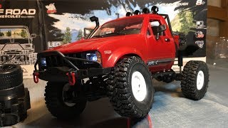 WPL C14 116 24GHz 4WD RC Crawler with Headlights RTR [upl. by Enerahs]