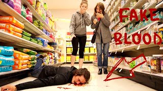 Tripping With Fake Blood Prank 2 [upl. by Jo-Anne]