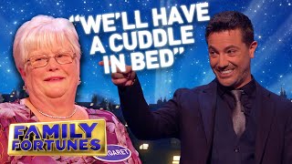 Contestant wants to CUDDLE UP to Gino  Family Fortunes [upl. by Gomer550]