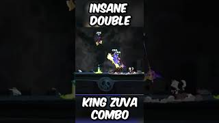 INSANE Double King Zuva Team Combo 🫨 brawlhalla shorts [upl. by Asirb]