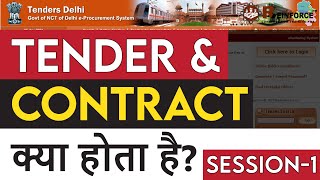 What is Tender and Contract   Session  1  Reinforce QST Pvt Ltd [upl. by Kathlin]