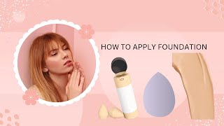 how to apply foundation  foundation lgany k trika  foundation tutorial  MariaAsghariw9vs [upl. by Yanad]