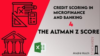 Credit scoring in microfinance and banking 4 The Altman Z score [upl. by Meihar]