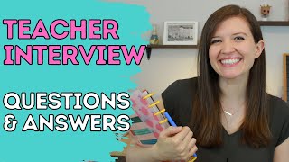 Teacher Interview Questions and Answers amp Interview Tips in 2023 [upl. by Kristal706]