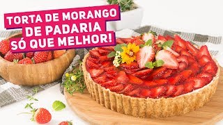 TORTA DE MORANGO MELHOR QUE A DA PADARIA  Receitas de Minuto 380 [upl. by Rik751]