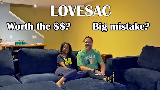 LoveSac Sactionals Arrive Moving In Vlog  Love Sac Sectional Assembly [upl. by Aihsak]