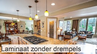 Laminaatvloeren en laminaatvloeren zonder drempel tussen kamers [upl. by Tillford184]