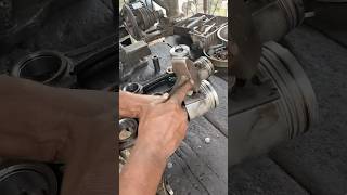 Engine piston pistons repairing rings crankshaft tractorengine autoworkshop [upl. by Morissa]