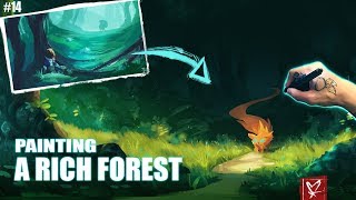 Painting a Rich Forest How Ive Improved [upl. by Nytsuj]