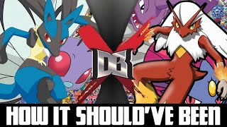 How Lucario VS Blaziken DBX Shouldve Been [upl. by Eeraj]