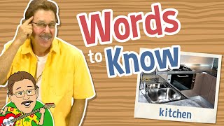 Words to Know  Kitchen Objects  Jack Hartmann [upl. by Ahcas]