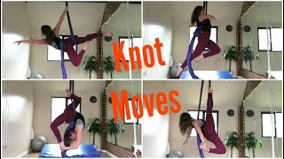 14 Aerial Silks Knot Moves  UNIQUE AERIALISTS [upl. by Torrance176]