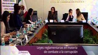 Mesa de trabajo quotLeyes reglamentarias en materia de combate a la corrupciónquot [upl. by Gino]