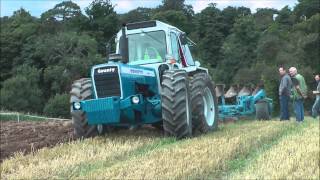 Ford County tractor ploughing up steep hill [upl. by Grace]