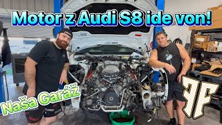 Konečne je to tu a motor V10 z Audi S8 ide von [upl. by Ayikal]