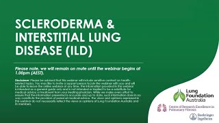 Scleroderma and Interstitial Lung Disease Webinar [upl. by Sivla]