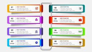 Create 8 options Infographic Slide in PowerPoint [upl. by Kovar]