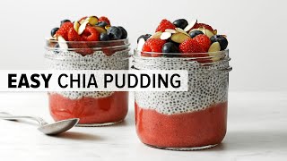 HOW TO MAKE CHIA SEED PUDDING  easy amp healthy chia pudding recipe [upl. by Raul635]