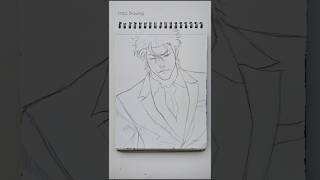 How to draw Anime character outline shorts [upl. by Vizzone582]