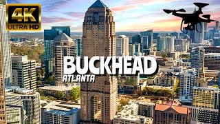 Buckhead Atlanta In 4K By Drone  Amazing View Of Buckhead Atlanta [upl. by Kareem]