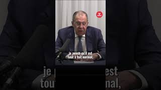 Lavrov serre la main de Macron quotil est normal de se dire bonjourquot [upl. by Ilyse]