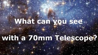 What can you see with a 70mm Telescope [upl. by Sugirdor]