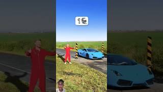 How many taps can stop a Lamborghini ✅ shortsfeed mrbeast asmr shorts [upl. by Petromilli]