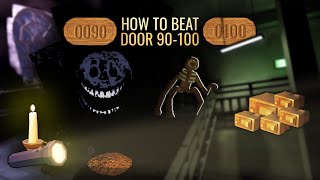 🕯️ How to beat Door 90100 Greenhouse amp Electrical Room  ROBLOX Doors [upl. by Nirel]