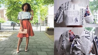 HOW TO MAKE A BOXY CROP TOP  KIM DAVE [upl. by Nelleh]