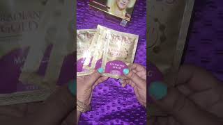 Lotus herbals radiant gold facial kit Review viralvideo shortsvideo [upl. by Hausner]