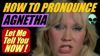 Agnetha Faltskog from ABBA  The correct way to pronounce her name You Can Say Agnetha or Anna [upl. by Lesab]