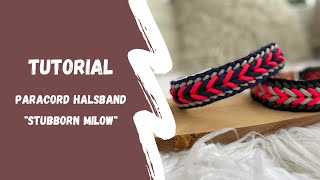 Paracord Halsband Stubborn Milow Tutorial  Anleitung Deutsch [upl. by Felten]