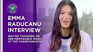 Emma Raducanu PostChampionships Interview  Wimbledon 2021 [upl. by Erinn]