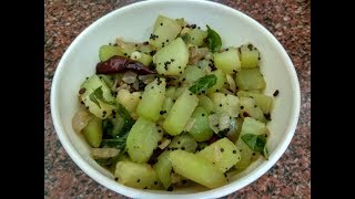 CHOW CHOW PORIYALChayote squash stir fryHow to make chow chow poriyal [upl. by Dorolice]